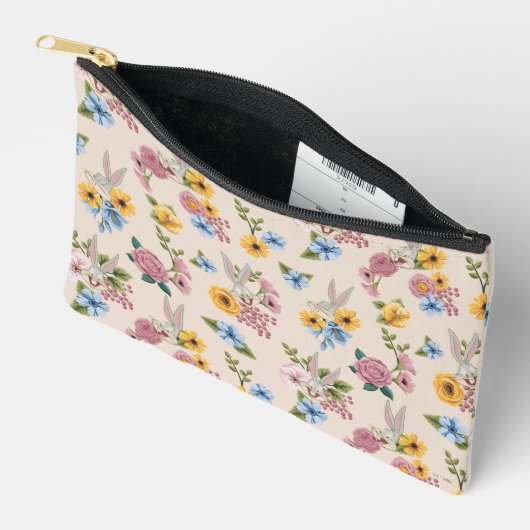 BUGS BUNNY™ Floral Embroidery Pattern アクセサリーポーチ (見開き)