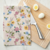 BUGS BUNNY™ Floral Embroidery Pattern キッチンタオル (四つ折り)