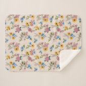 BUGS BUNNY™ Floral Embroidery Pattern シェルパブランケット (正面(横))