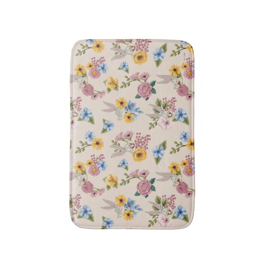 BUGS BUNNY™ Floral Embroidery Pattern バスマット (正面縦)