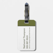 BUGS BUNNY™ Floral Embroidery Pattern ラゲッジタグ (裏面縦)