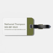 BUGS BUNNY™ Floral Embroidery Pattern ラゲッジタグ (裏面横)