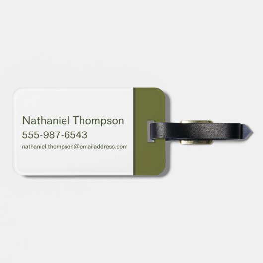 BUGS BUNNY™ Floral Embroidery Pattern ラゲッジタグ (裏面横)