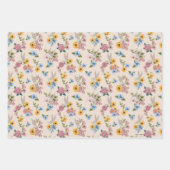 BUGS BUNNY™ Floral Embroidery Pattern ラッピングペーパーシート (正面2)