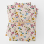 BUGS BUNNY™ Floral Embroidery Pattern ラッピングペーパーシート (インサイチュ)