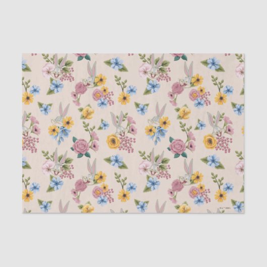 BUGS BUNNY™ Floral Embroidery Pattern 薄葉紙 (正面)