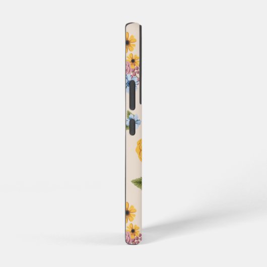 BUGS BUNNY™ Floral Embroidery Pattern Samsung Galaxyケース (右側面)