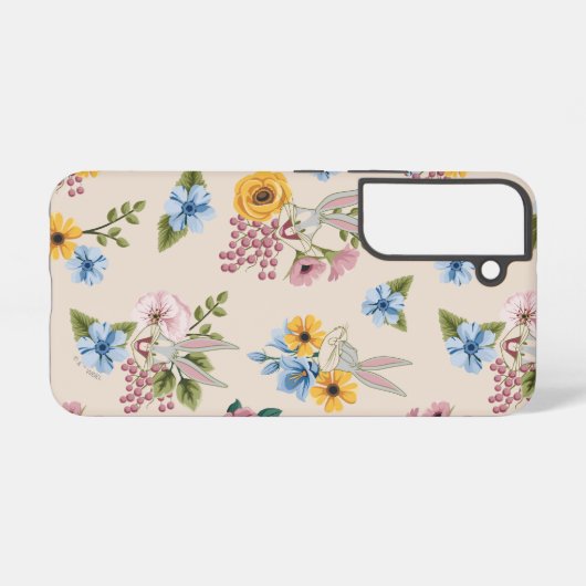 BUGS BUNNY™ Floral Embroidery Pattern Samsung Galaxyケース (裏面横)