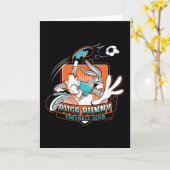 BUGS BUNNY™ Football Club Badge カード (黄色い花)