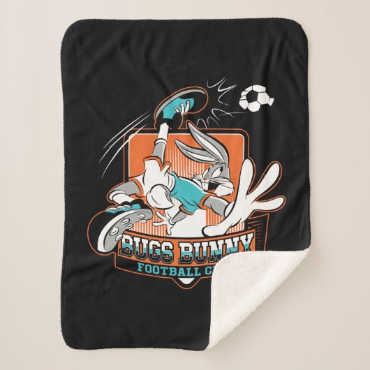 BUGS BUNNY™ Football Club Badge シェルパブランケット (正面)