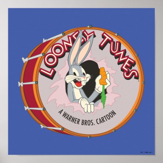 BUGS BUNNY™ INSIDE LOONEY TUNES™ Drum ポスター (正面)