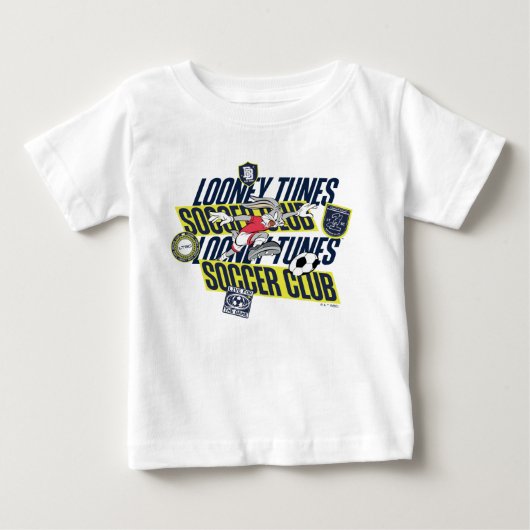 BUGS BUNNY™ LOONEY TUNES™ サッカークラブ ベビーTシャツ (正面)