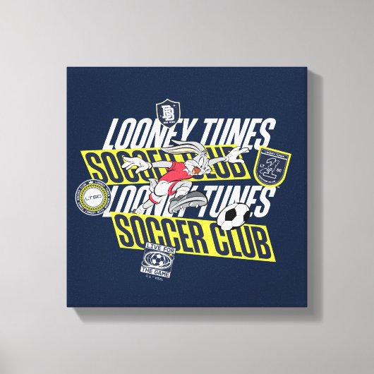 BUGS BUNNY™ LOONEY TUNES™ Soccer Club キャンバスプリント (正面)