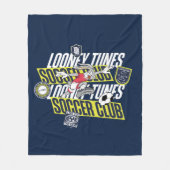 BUGS BUNNY™ LOONEY TUNES™ Soccer Club フリースブランケット (正面)