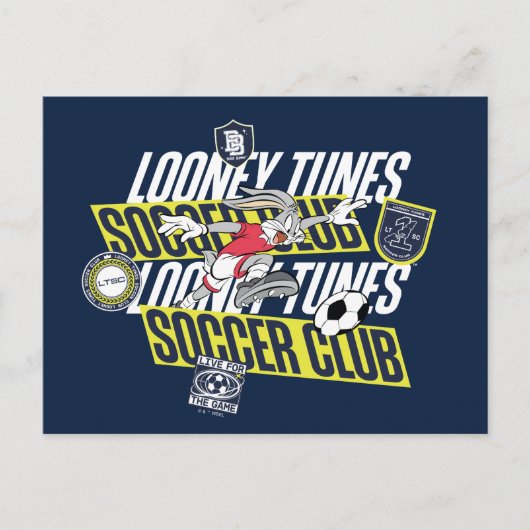 BUGS BUNNY™ LOONEY TUNES™ Soccer Club ポストカード (正面)