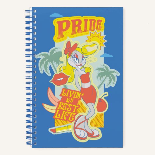 BUGS BUNNY™ Pride - Livin' My Best Life ノートブック (正面)