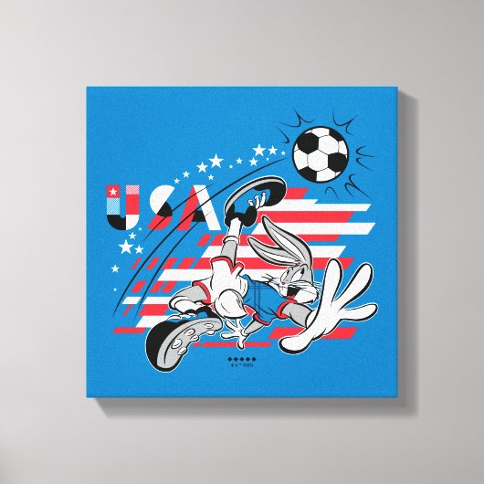 BUGS BUNNY™ Team USA Soccer Graphic キャンバスプリント (正面)