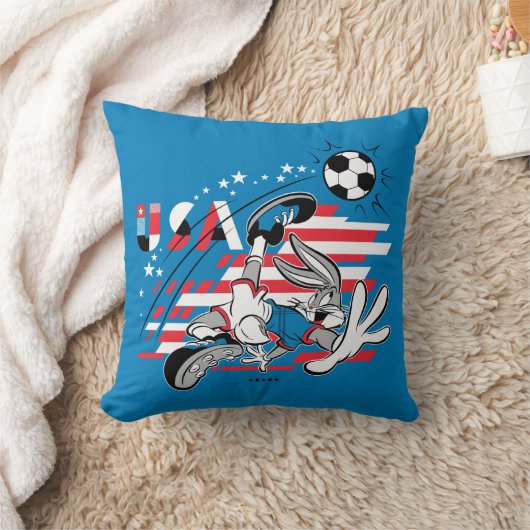 BUGS BUNNY™ Team USA Soccer Graphic クッション (ブランケット)