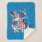 BUGS BUNNY™ Team USA Soccer Graphic シェルパブランケット (正面)