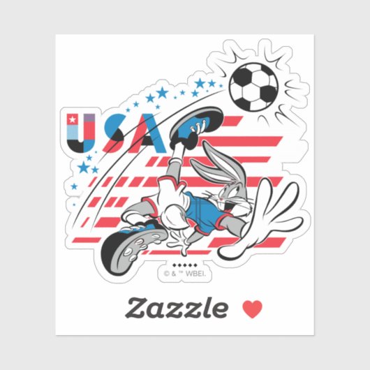 BUGS BUNNY™ Team USA Soccer Graphic シール (シート)