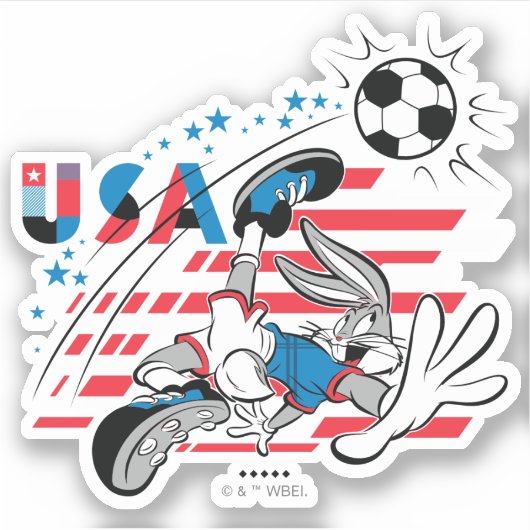 BUGS BUNNY™ Team USA Soccer Graphic シール (正面)