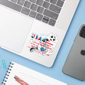 BUGS BUNNY™ Team USA Soccer Graphic シール (ノートパソコンとiPhone)