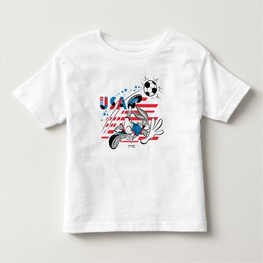 BUGS BUNNY™ Team USA Soccer Graphic トドラーTシャツ (正面)