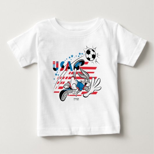 BUGS BUNNY™ Team USA Soccer Graphic ベビーTシャツ (正面)