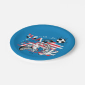 BUGS BUNNY™ Team USA Soccer Graphic ペーパープレート (アングル)