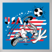 BUGS BUNNY™ Team USA Soccer Graphic ポスター (正面)