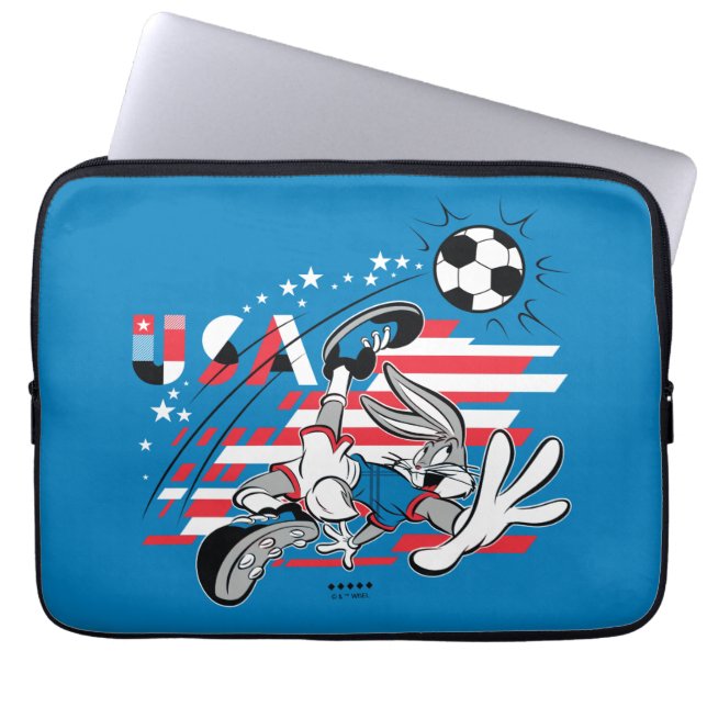 BUGS BUNNY™ Team USA Soccer Graphic ラップトップスリーブ (正面)