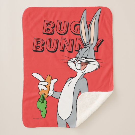BUGS BUNNY™ With Carrot シェルパブランケット (正面)