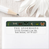Bugs & Insects Return Address ラベル (インサイチュ)