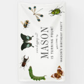 Bugs & Insects Vintage Boy Birthday Welcome 横断幕 (縦)