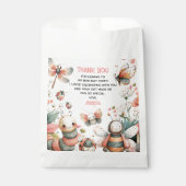 BUGTASTIC Cute Insects Kids' Birthday Thank You フェイバーバッグ (正面)