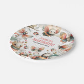 BUGTASTIC Insects Cute Bugs Kids' Birthday Party ペーパープレート (アングル)