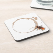Bugzeez_Icky粘着性があるRoaches_coffeeのリングや輪の汚れ コースター (左側)