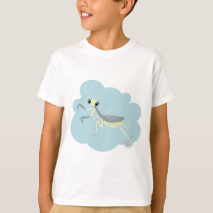 Bugzter -淡いブルーのカマキリを祈ること tシャツ