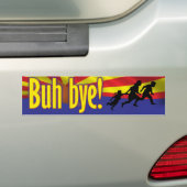 BuhのBYE! 不法入国者 バンパーステッカー (車上)