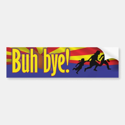 BuhのBYE! 不法入国者 バンパーステッカー (正面)