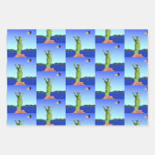 "Buh-BYE"トランプ政治漫画2021新年 ラッピングペーパーシート (正面2)