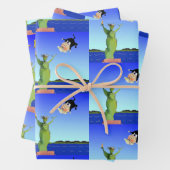 "Buh-BYE"トランプ政治漫画2021新年 ラッピングペーパーシート (インサイチュ)