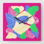 BUHO HELADO壁時計 スクエア壁時計 (正面)