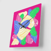 BUHO HELADO壁時計 スクエア壁時計 (傾斜)