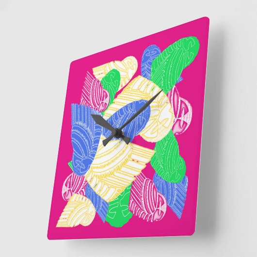 BUHO HELADO壁時計 スクエア壁時計 (傾斜)