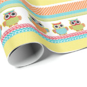 Búhos de lunares de colores ラッピングペーパー (ロールコーナー)