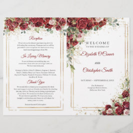 Buhu burgundyと赤面バラ折り畳みプログラム