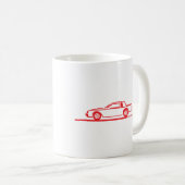 Buickのグランドナショナルの赤車 コーヒーマグカップ (正面右)