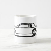 Buickのグランドナショナルの黒車 コーヒーマグカップ (中央)