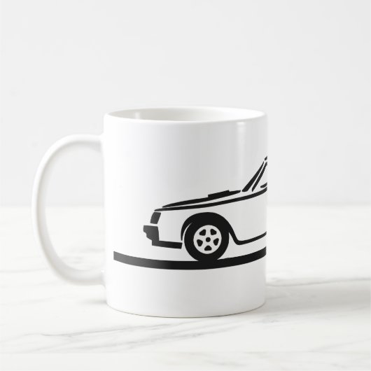 Buickのグランドナショナルの黒車 コーヒーマグカップ (左)